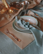 Load image into Gallery viewer, Turquoise 100% Linen Napkins (Set of 4) – Soft European Flax Linen, 45x45 cm
